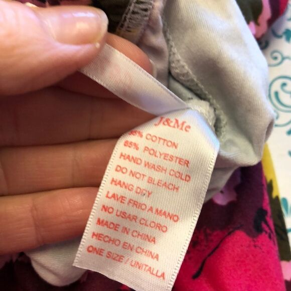 ❤️J & Me Colorful Leggings One Size - Picture 3 of 5